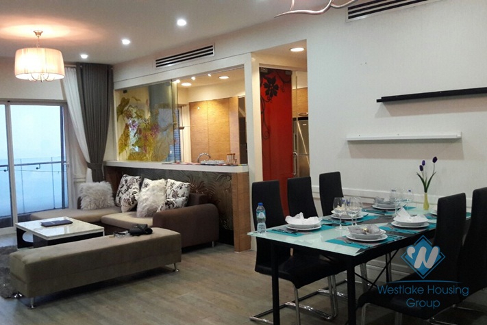 Superior lake view 2 bedrooms apartment for rent in Golden Westlake , Ba Dinh district